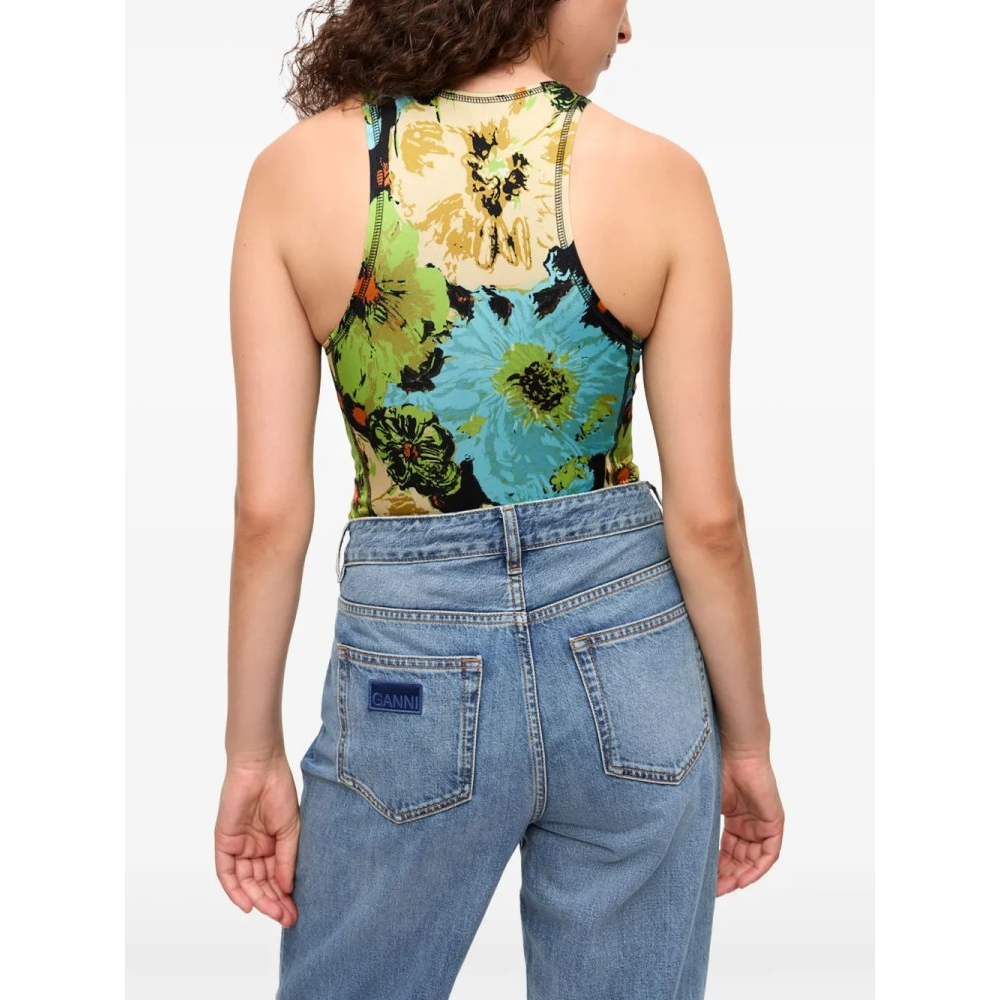 'Floral-Print' Bodysuit für Damen