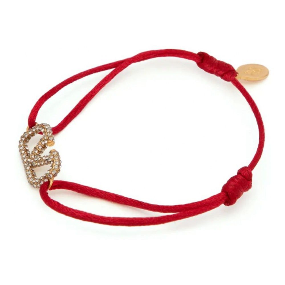 'VLogo Signature crystal-embellished' Armband für Damen