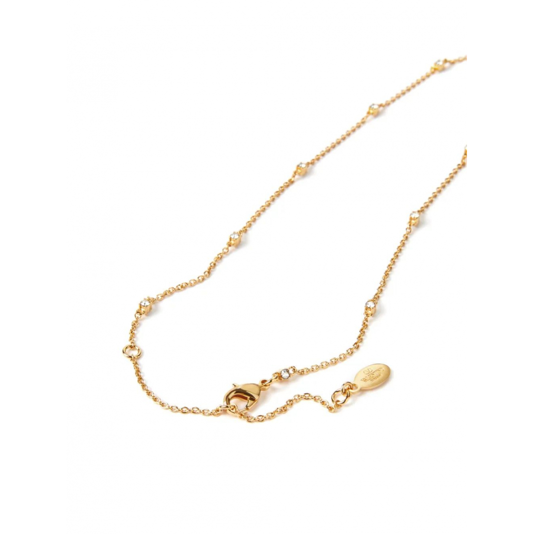 'VLogo Signature crystal-embellished' Halskette für Damen