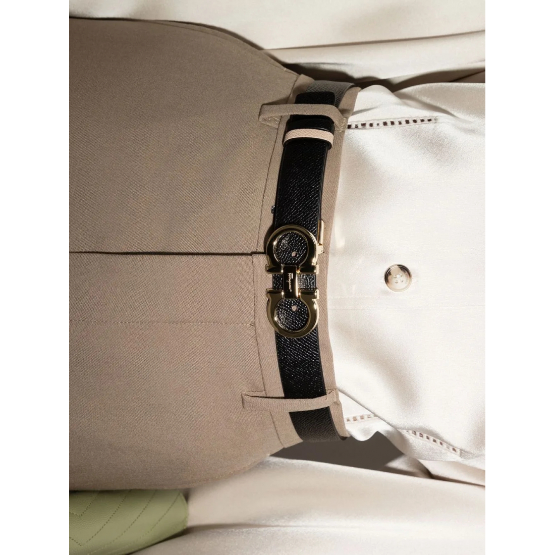 'Gancini-Buckle Reversible' Gürtel für Damen