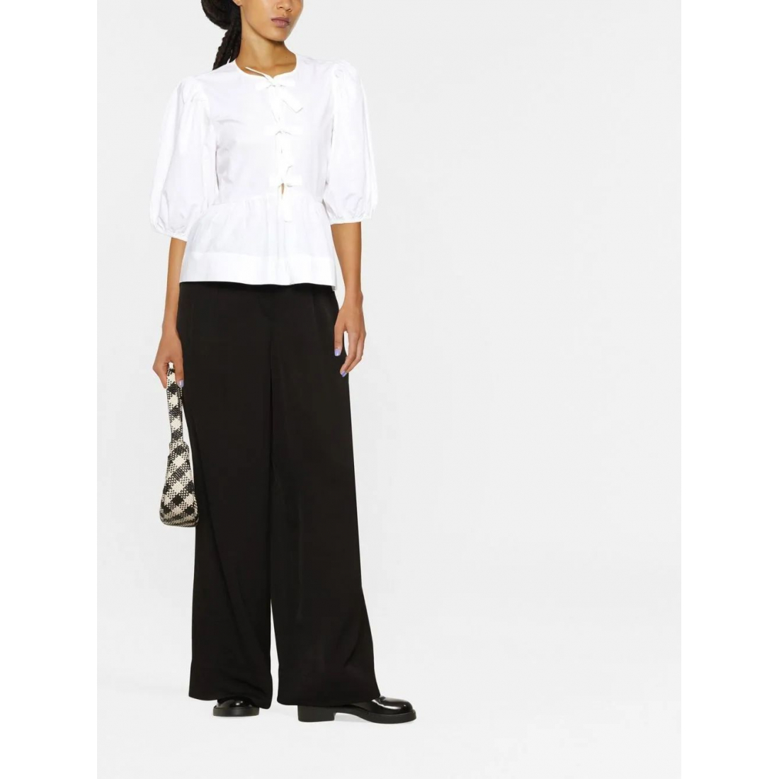 Blouse à manches courtes 'Peplum' pour Femmes