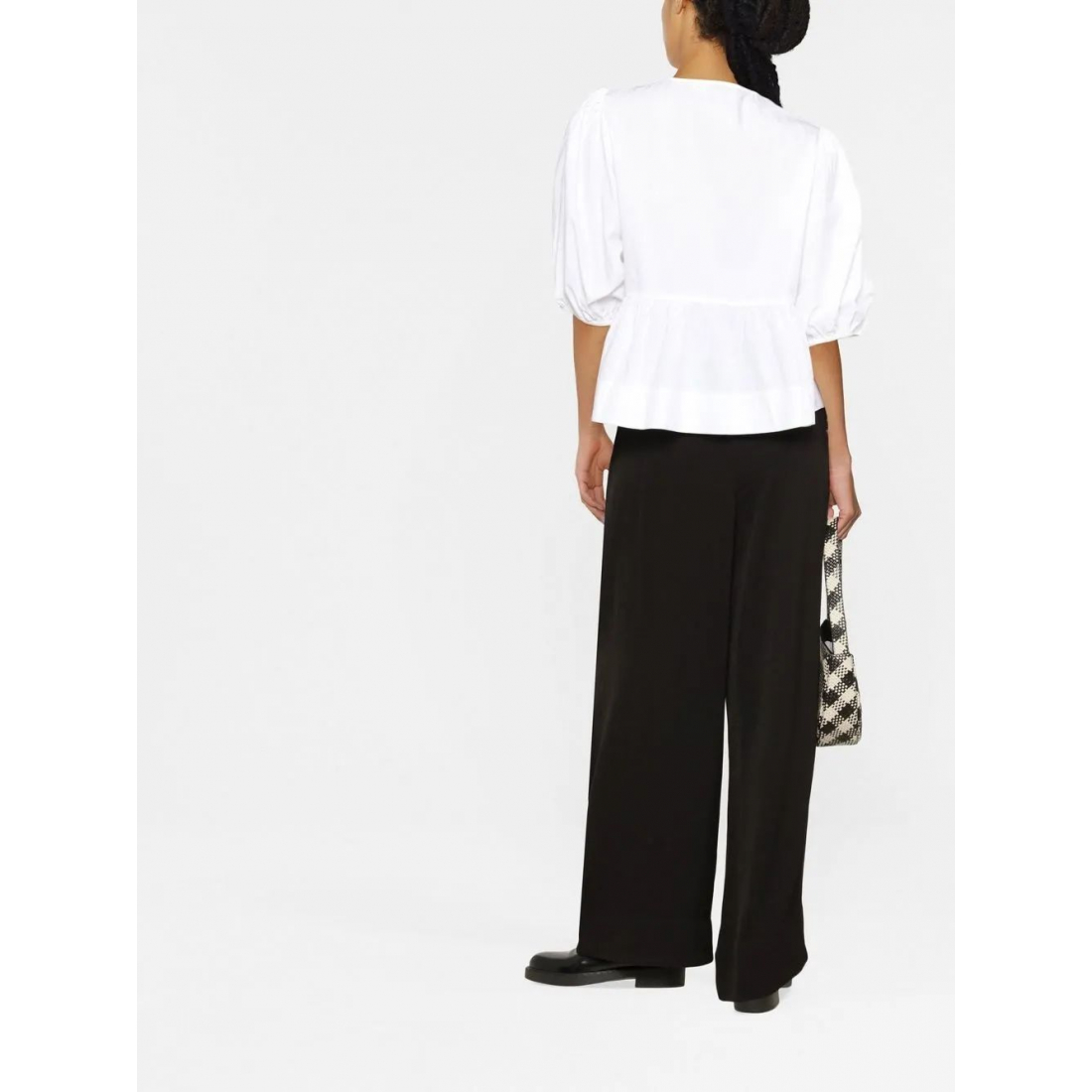 Blouse à manches courtes 'Peplum' pour Femmes