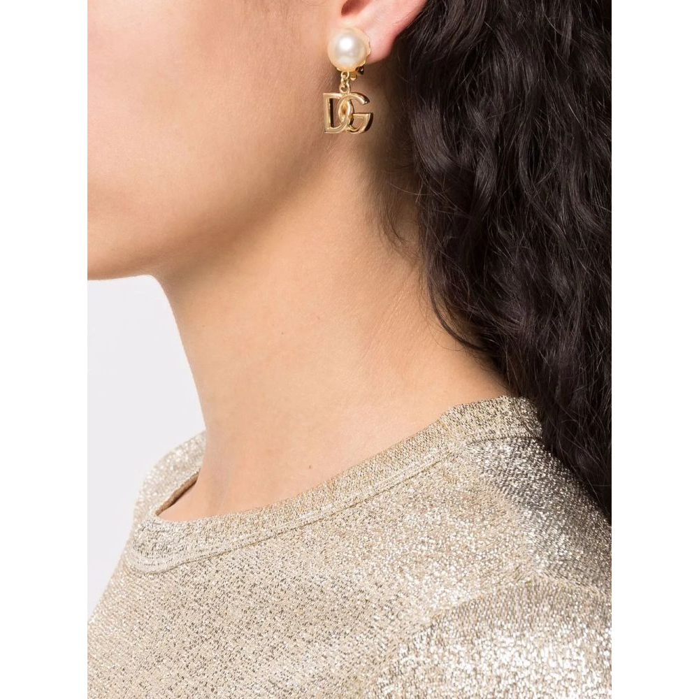 Women's 'DG-Logo Drop' Earrings