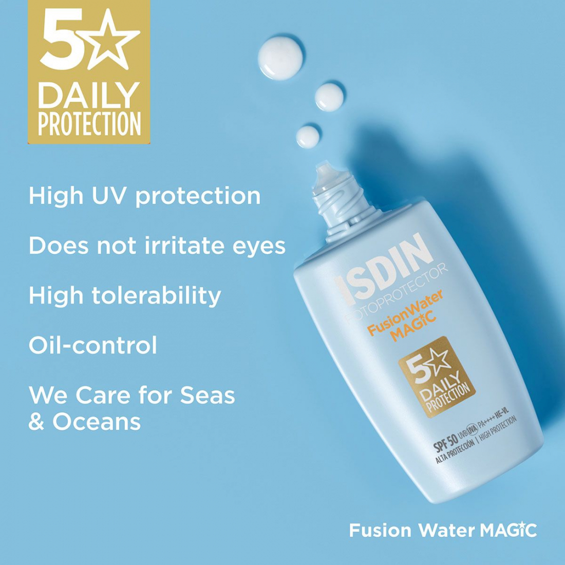 'Fotoprotector Fusion Water Magic SPF50' Face Sunscreen - 50 ml
