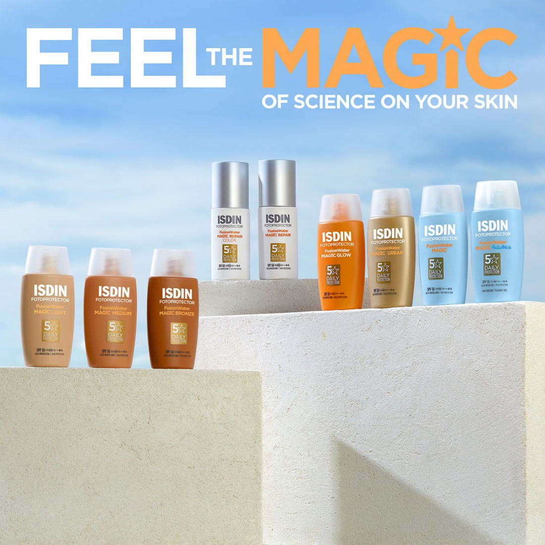 'Fotoprotector Fusion Water Magic SPF50' Face Sunscreen - 50 ml