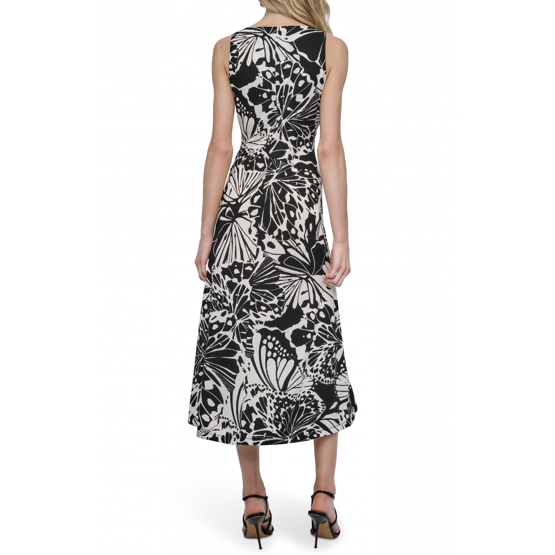Robe Midi 'Floral Print Matte' pour Femmes