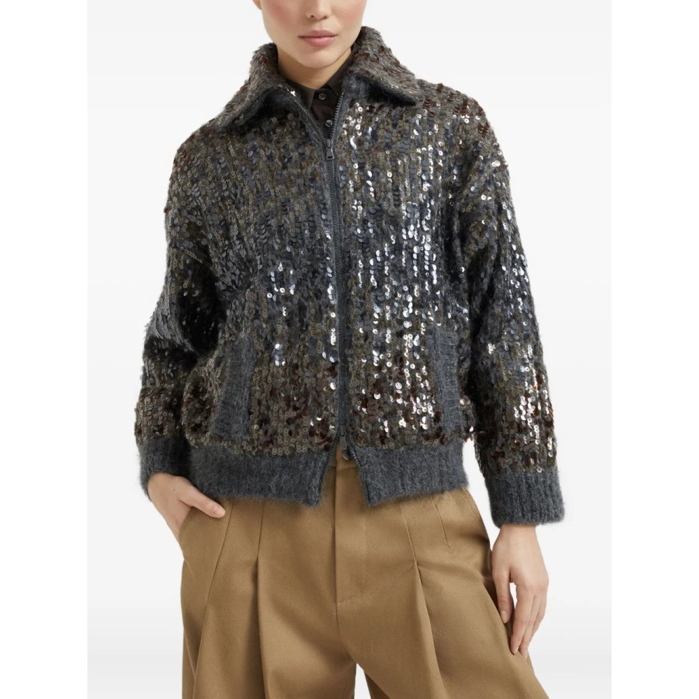 Cardigan 'Dazzling Dégradé Embroidery' pour Femmes