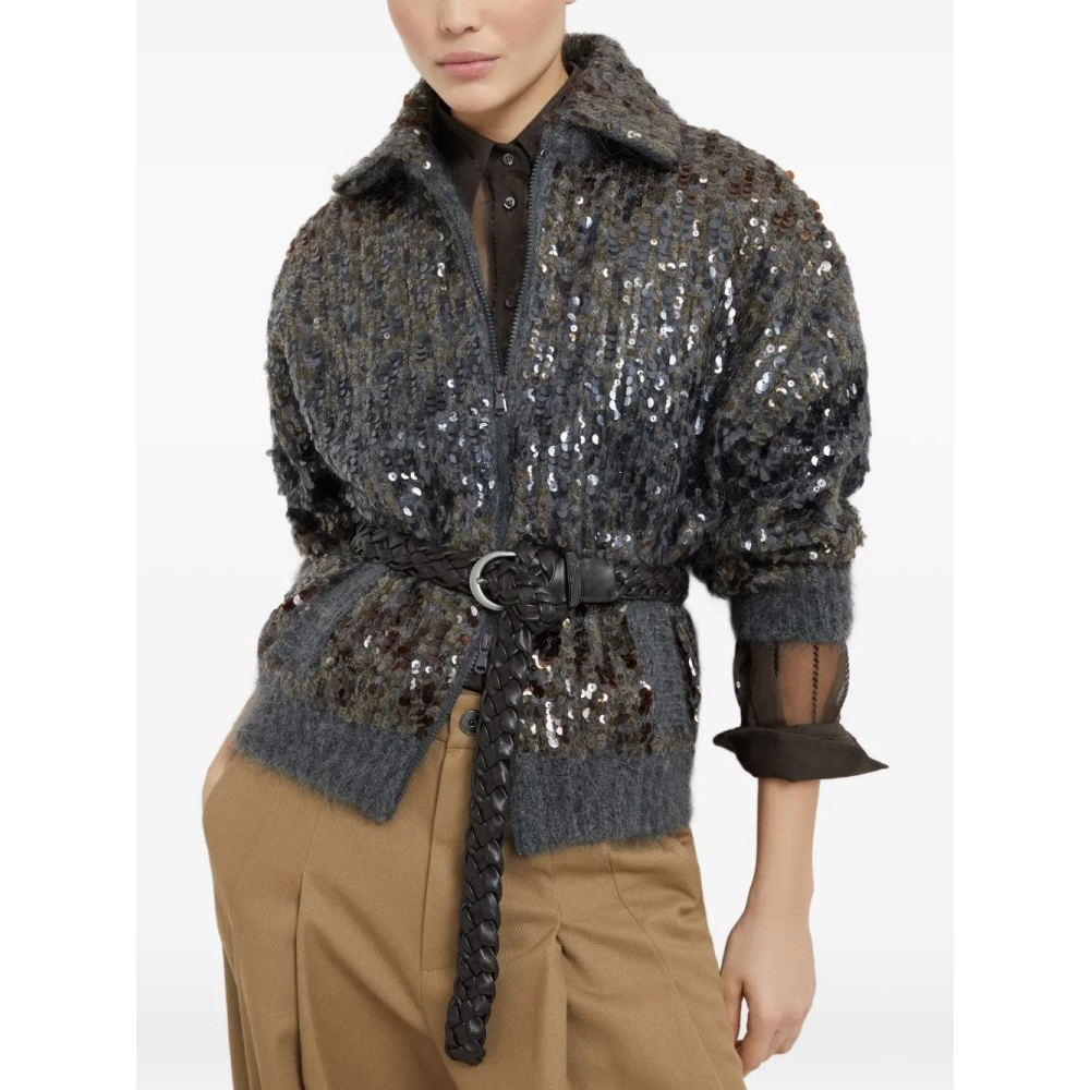 Cardigan 'Dazzling Dégradé Embroidery' pour Femmes