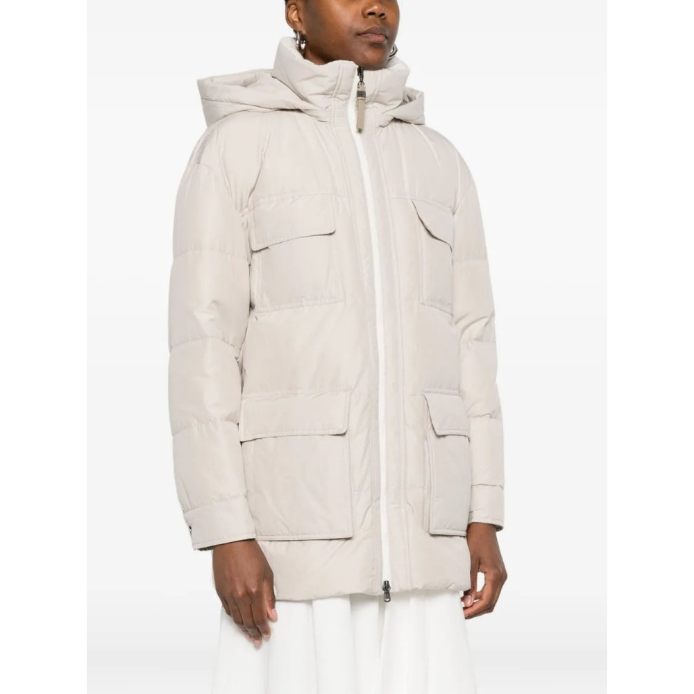 Women's 'Hooded Flap-Pocket' Down Jacket