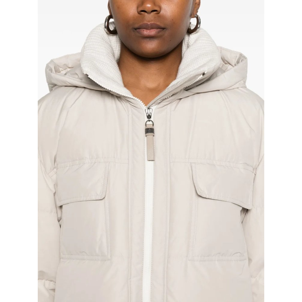 Women's 'Hooded Flap-Pocket' Down Jacket