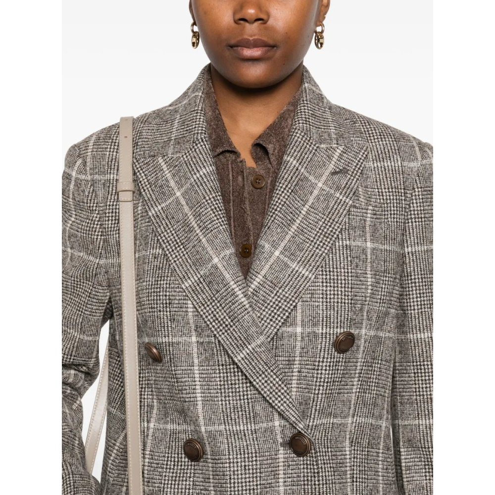 Women's 'Checked Double-Breasted' Blazer