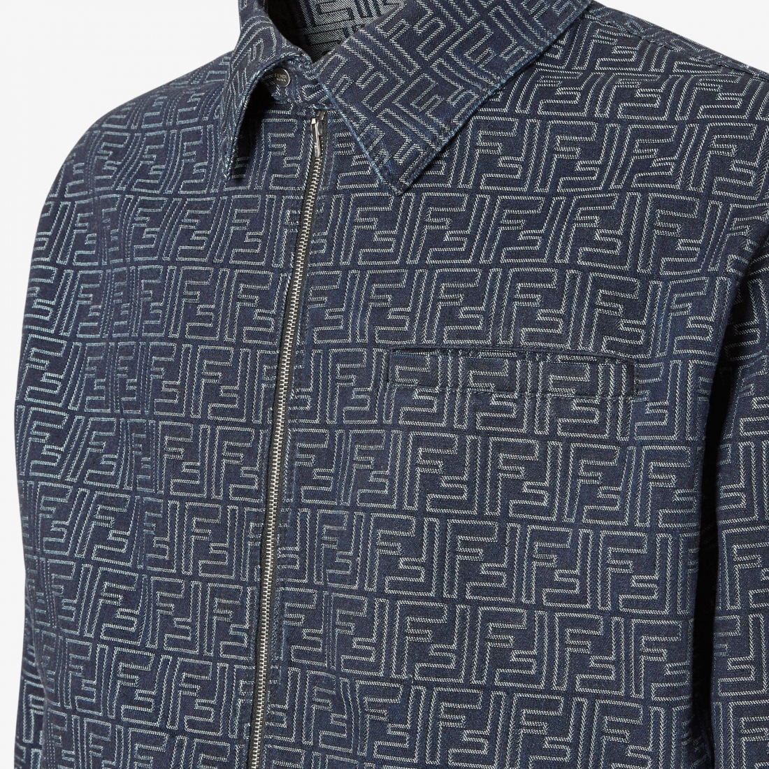 Men's 'Ff Jacquard' Denim Jacket