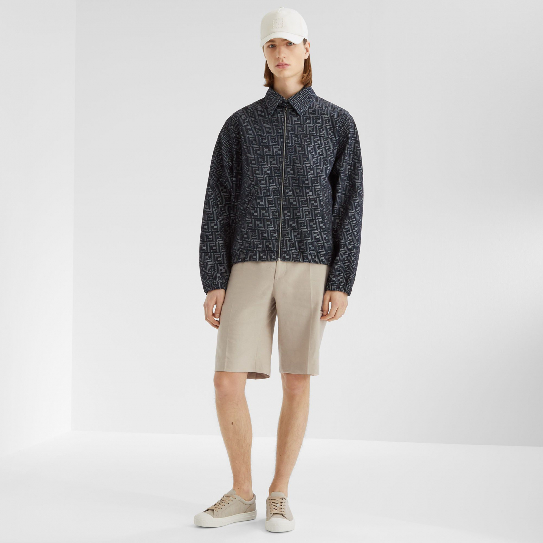 Men's 'Ff Jacquard' Denim Jacket