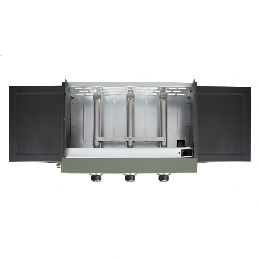 Plancha gaz 3 brûleurs sur chariot