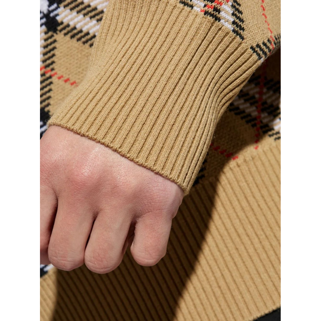 'Check-Pattern' Pullover für Herren