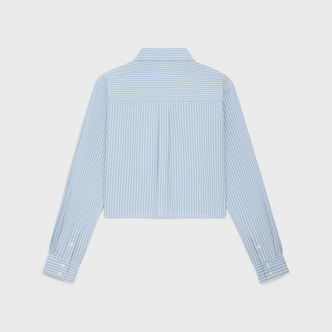 Chemise 'Hickory Striped Cropped' pour Femmes