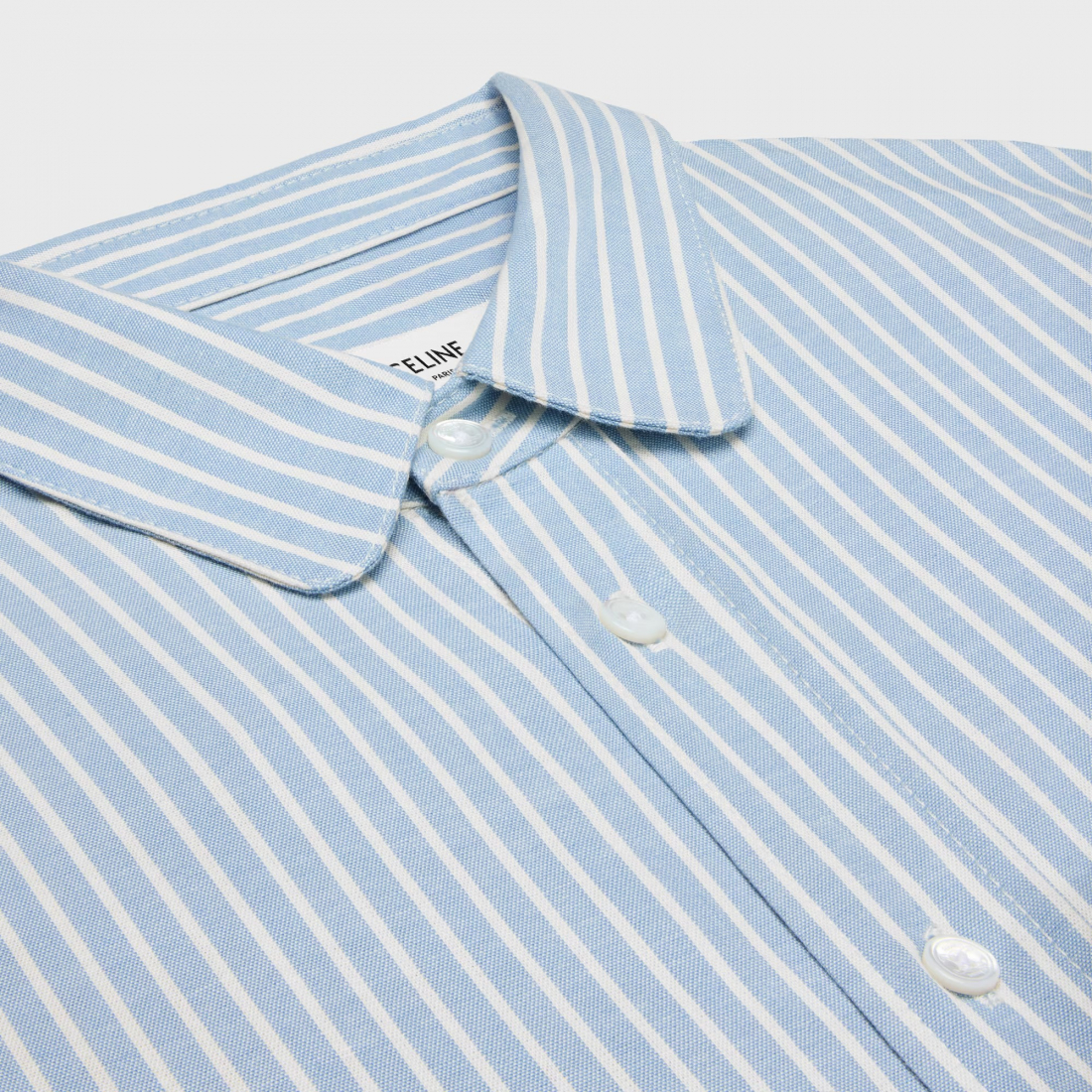 Chemise 'Hickory Striped Cropped' pour Femmes