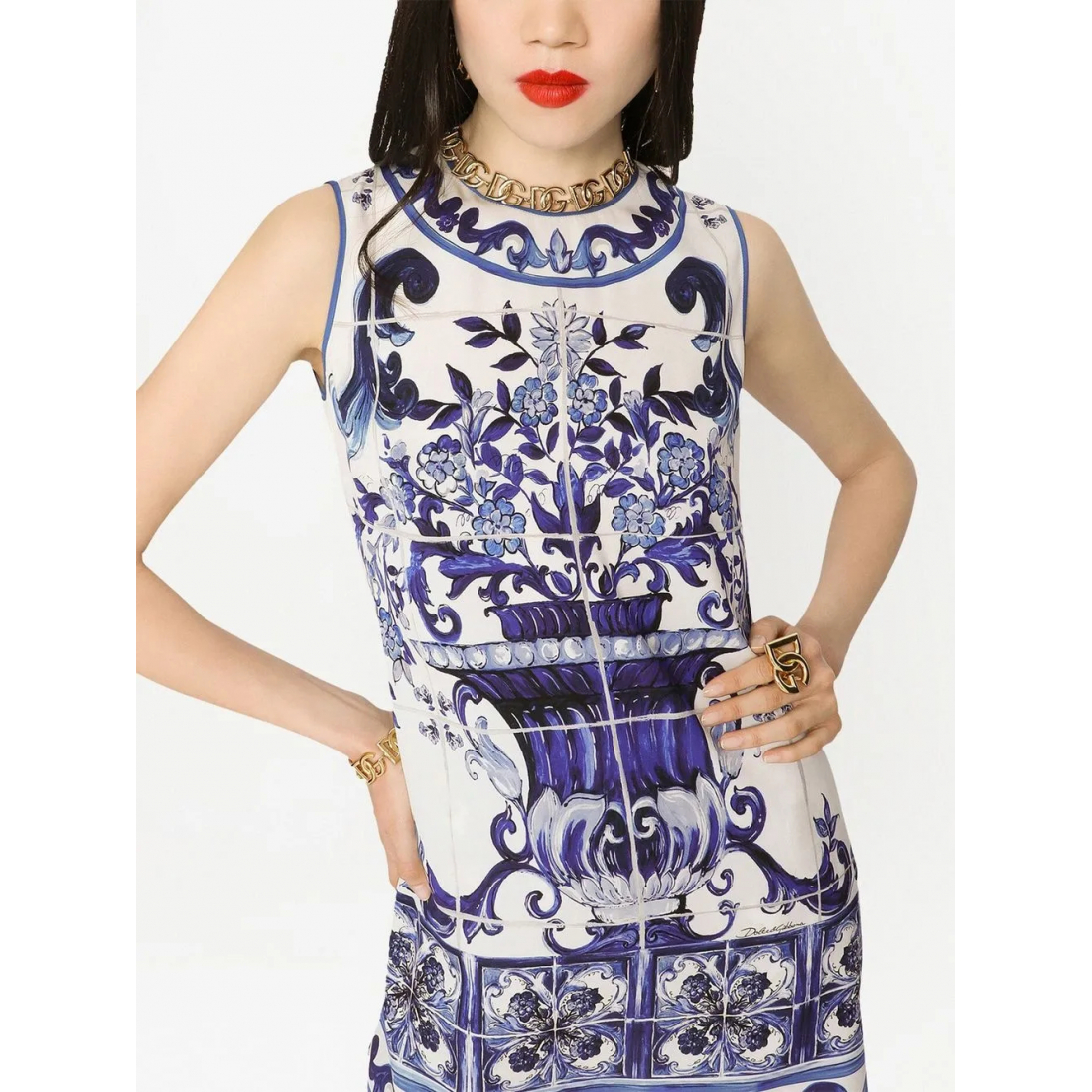 Débardeur 'Majolica-Print Longline' pour Femmes