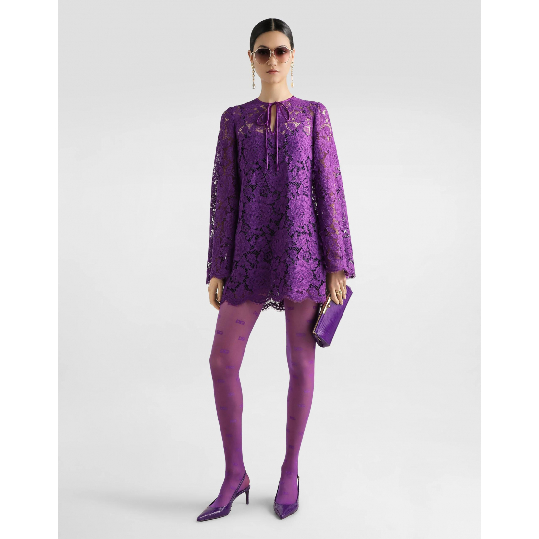 'Cordonetto Lace' Mini Kleid für Damen