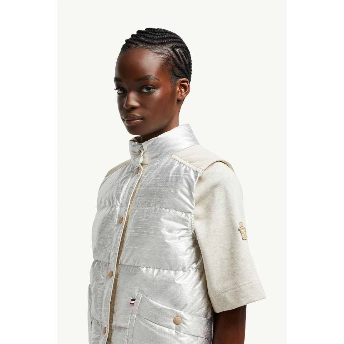 Doudoune sans manches 'Pinchot Lamé' pour Femmes