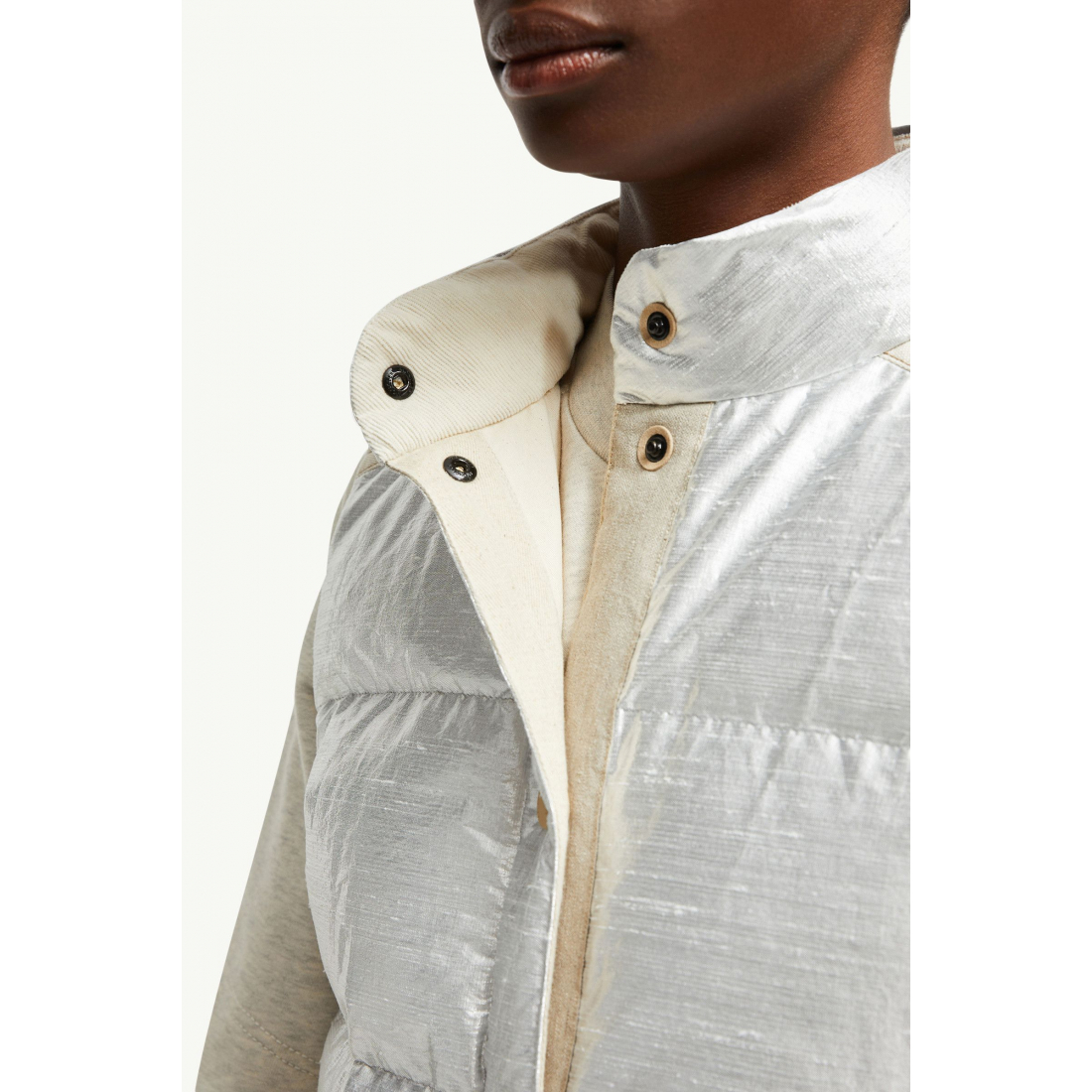 Doudoune sans manches 'Pinchot Lamé' pour Femmes