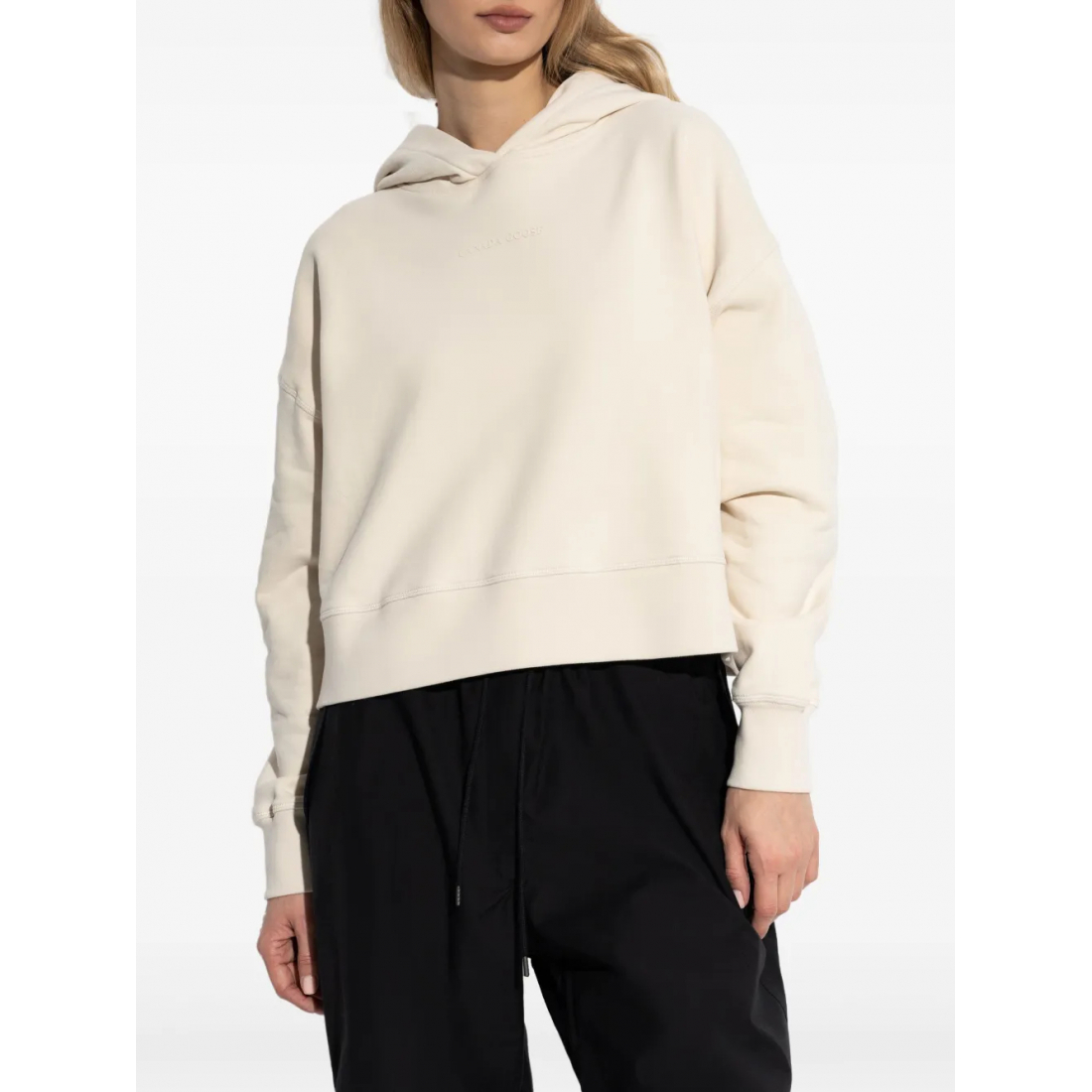 'Logo-Embossed' Kapuzenpullover für Damen