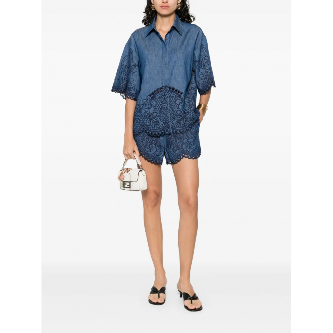 Short 'Embroidered' pour Femmes