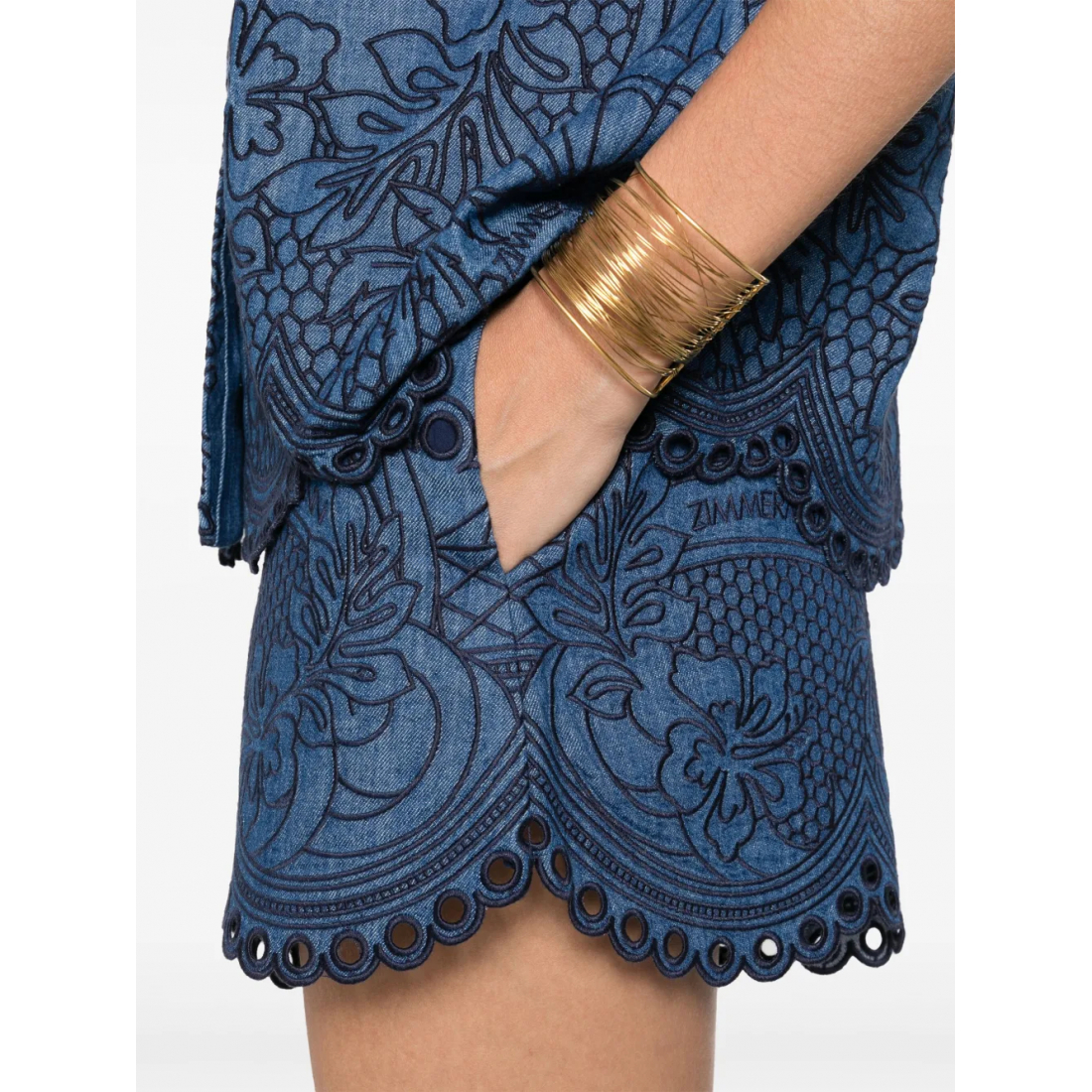 Short 'Embroidered' pour Femmes