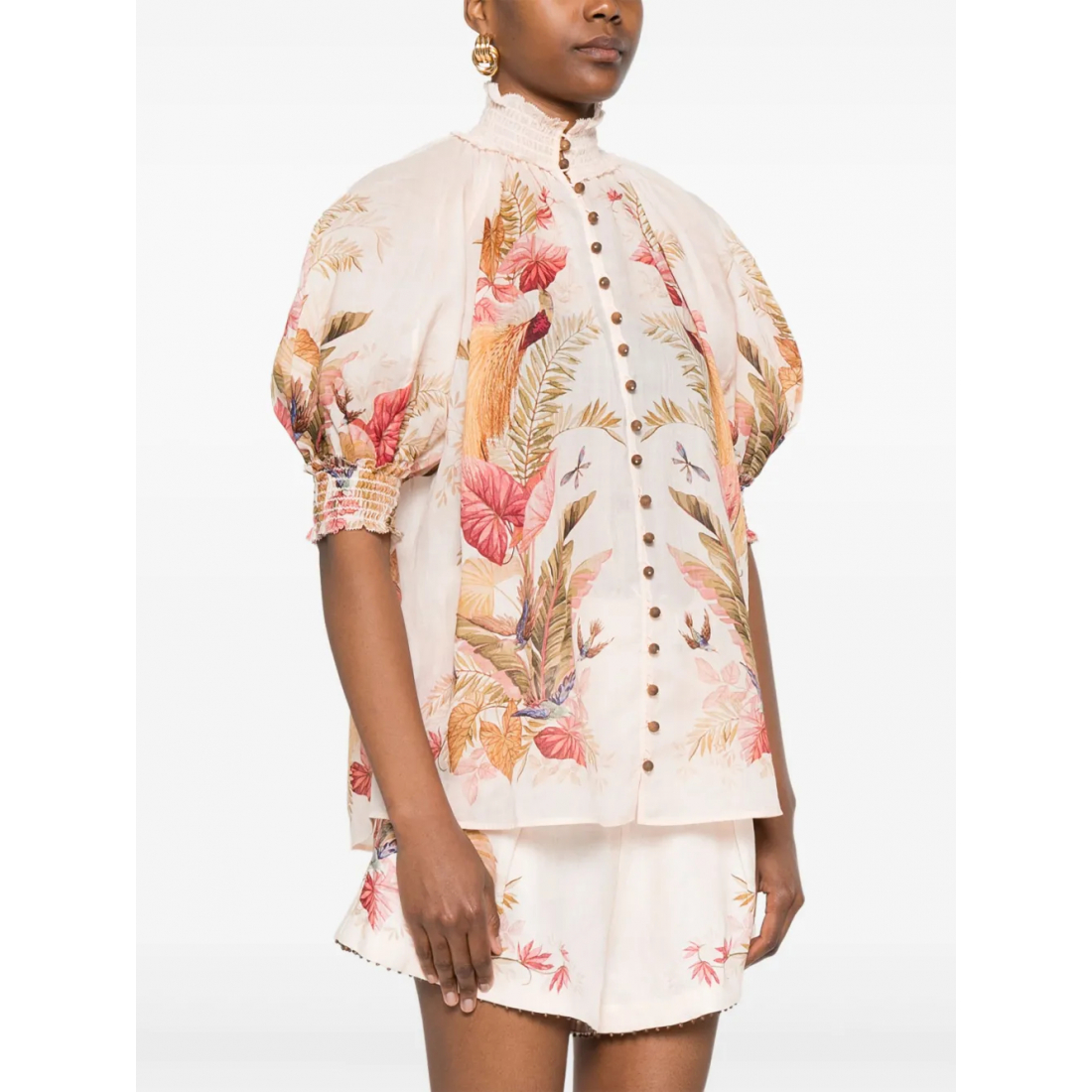 Chemise 'Floral-Print' pour Femmes