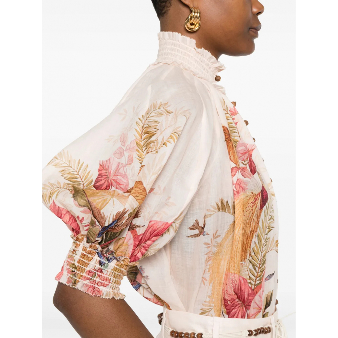 Chemise 'Floral-Print' pour Femmes