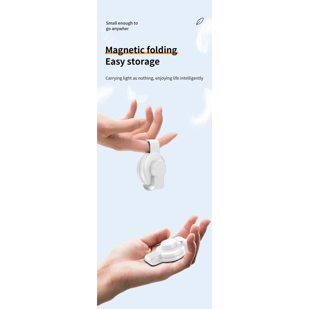 Induktives Ladepad – Schlüsselanhängerformat – 15 W – Weiß