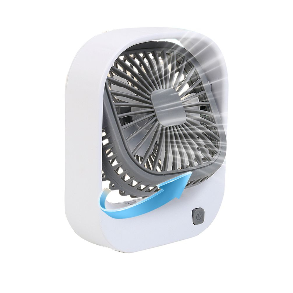 USB Rechargeable Folding Table Fan - White
