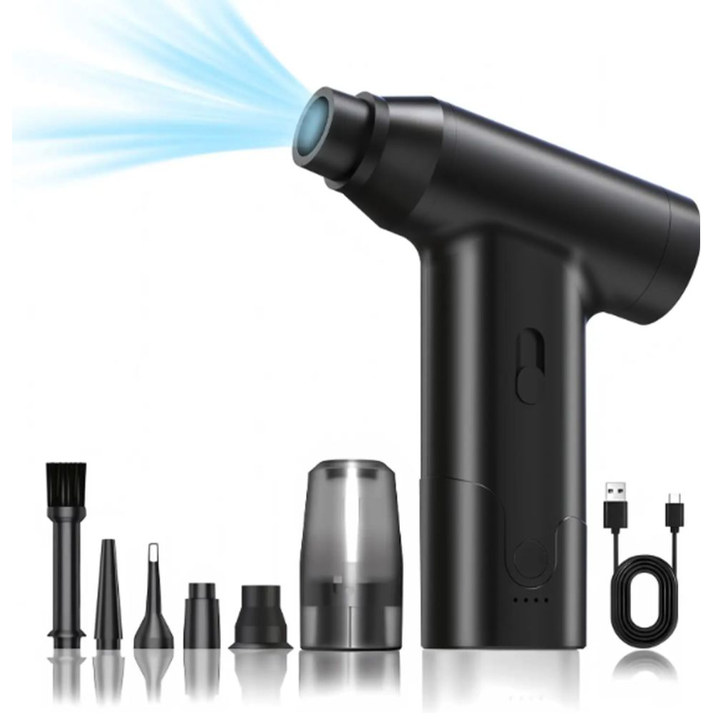 Mini Turbo Air Blower 110,000 RPM – Powerful and Compact - Black