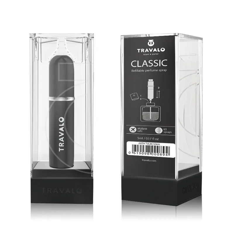 'Classic' Perfume Atomiser - Black 5 ml