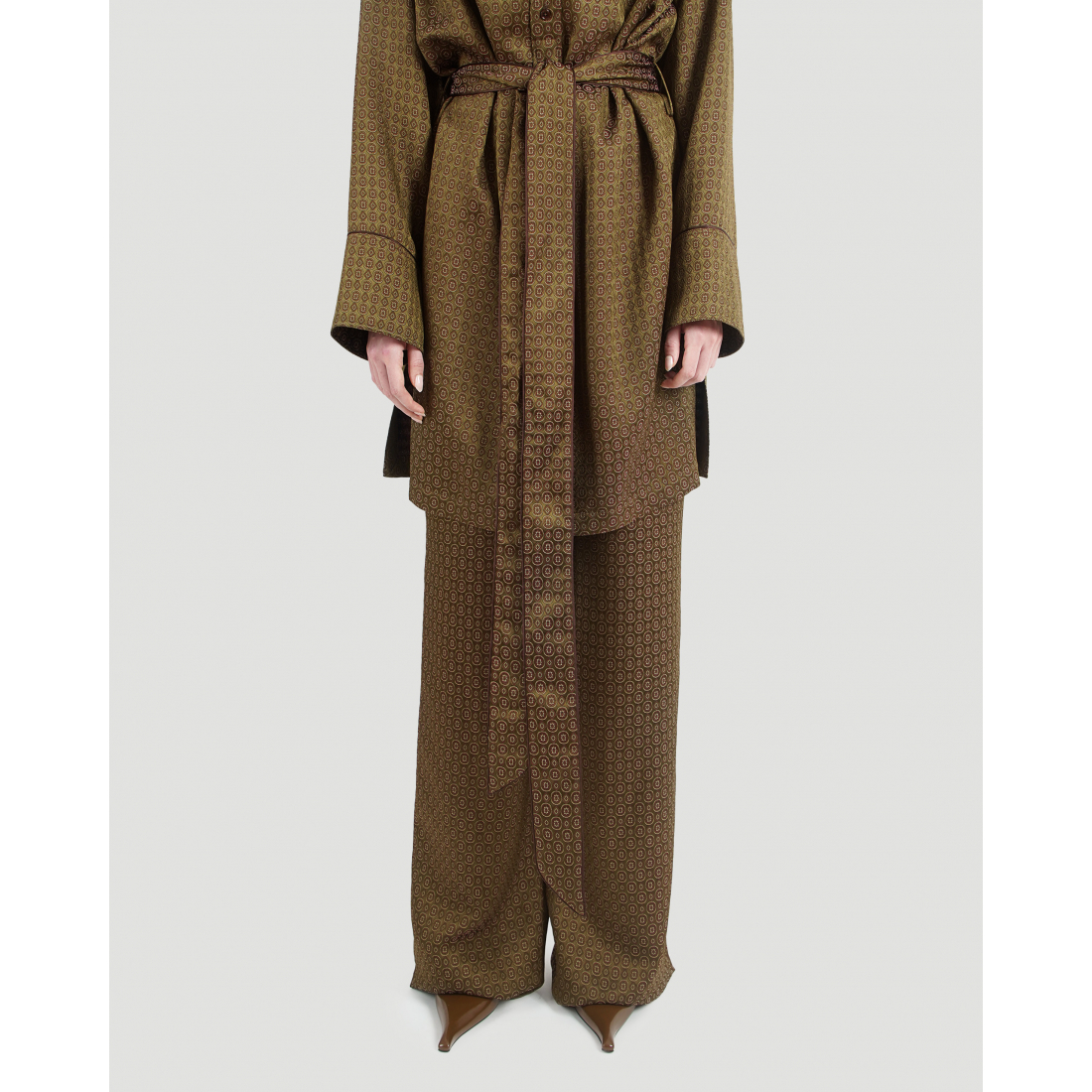 Pantalon 'Medallion Jacquard Mid-Rise' pour Femmes