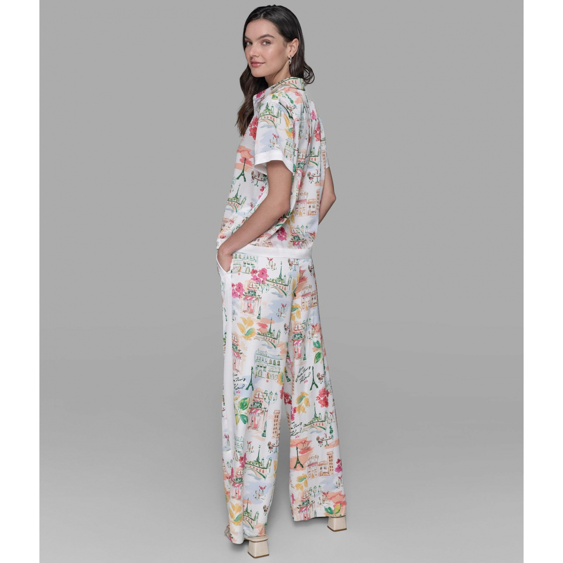 Chemise à manches courtes 'Silky Camp' pour Femmes