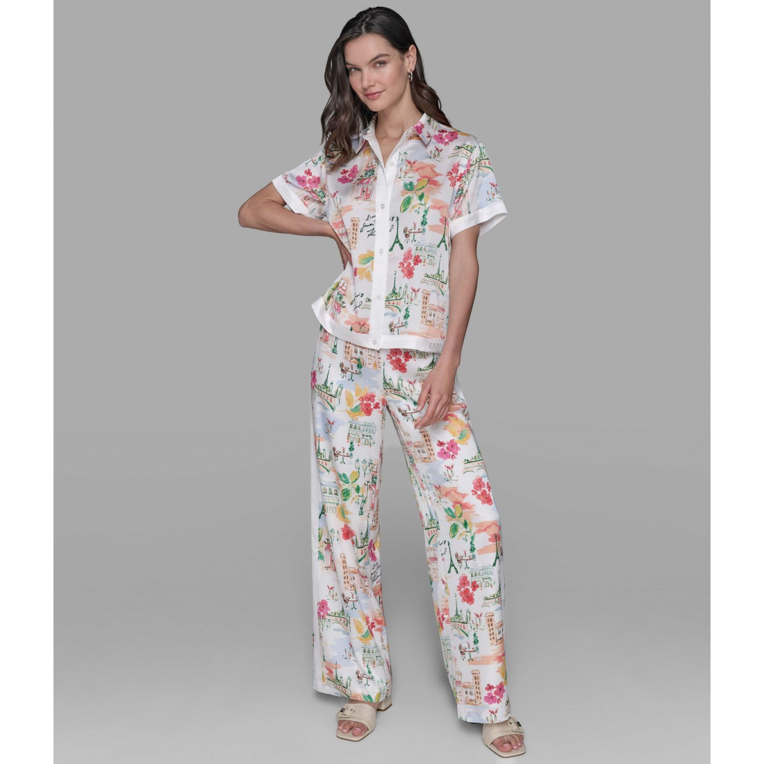 Chemise à manches courtes 'Silky Camp' pour Femmes