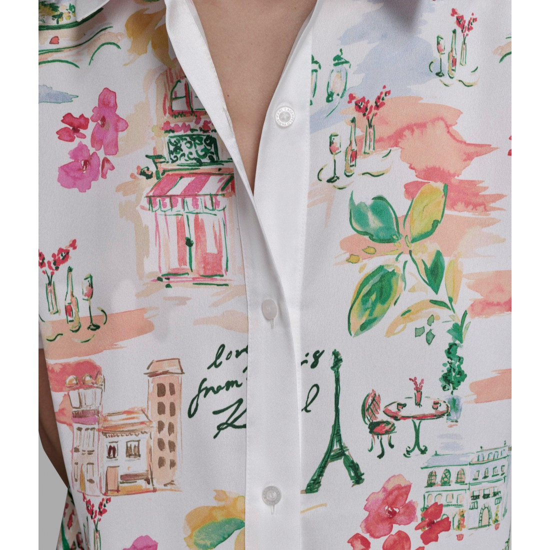 Chemise à manches courtes 'Silky Camp' pour Femmes