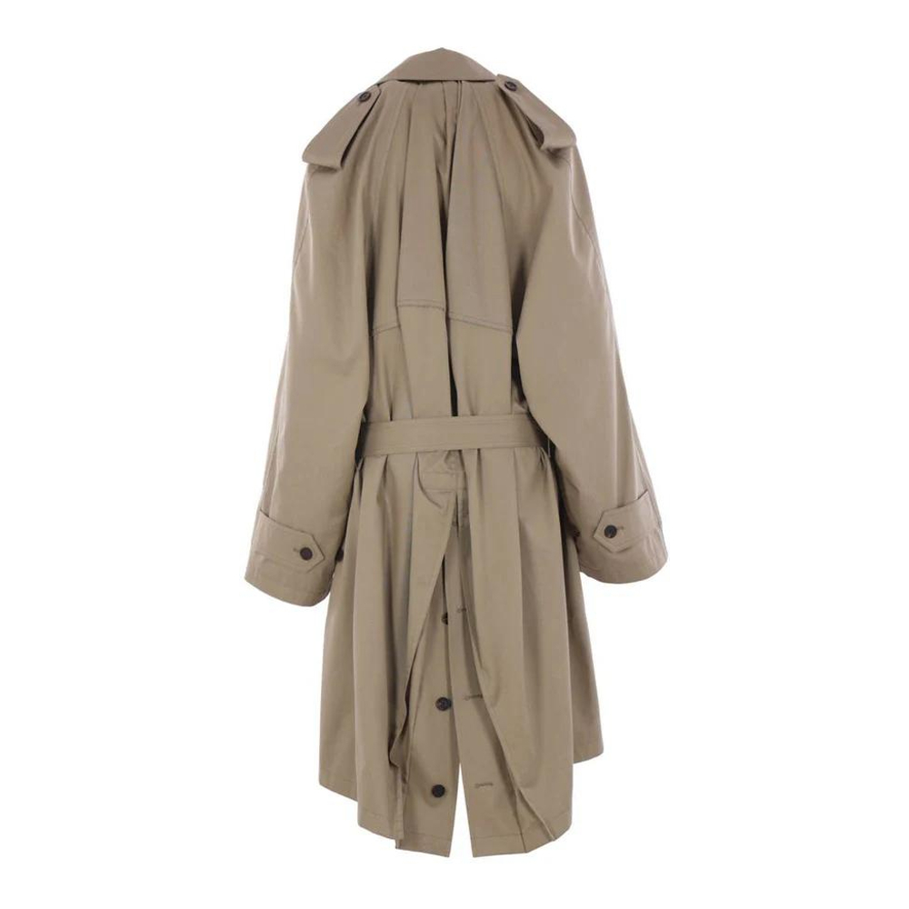 'Draped Neck' Trenchcoat für Damen