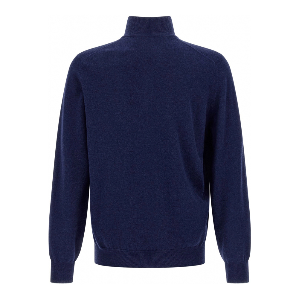 'Half-Zip' Kaschmirpullover für Herren