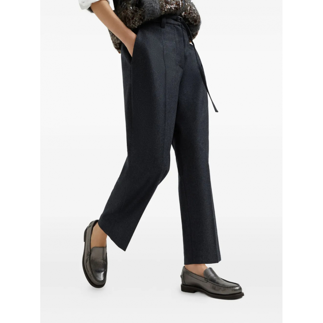 Pantalon 'Straight Crop' pour Femmes