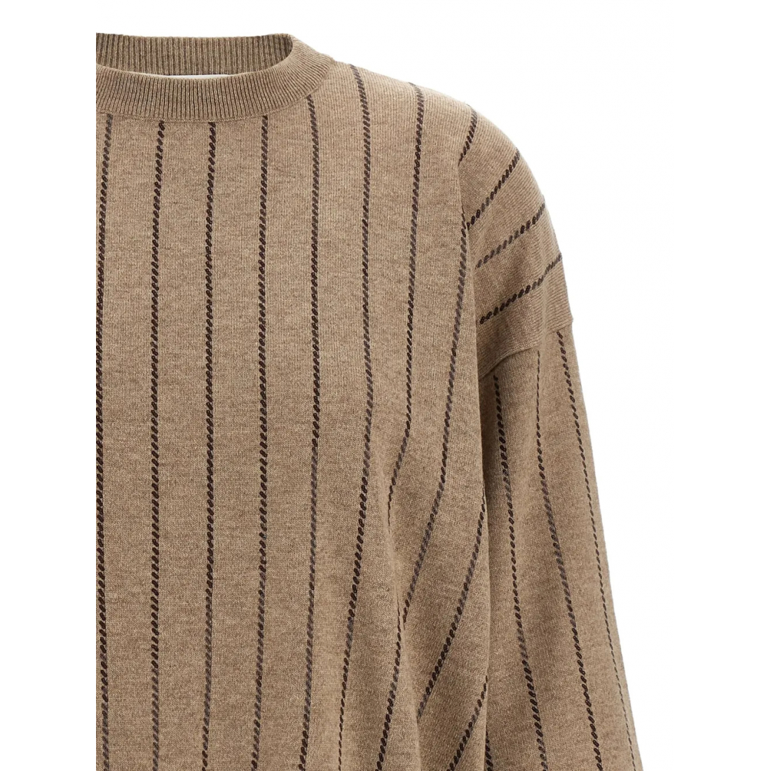 Pull en cachemire 'Sequin-Striped' pour Femmes