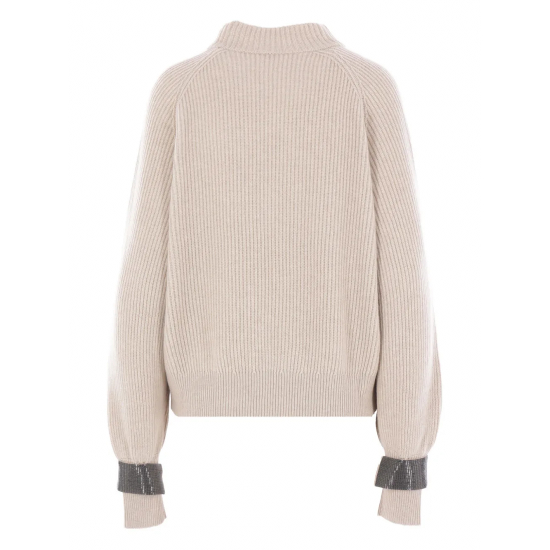 Pull 'Ribbed Embellished-Cuff' pour Femmes