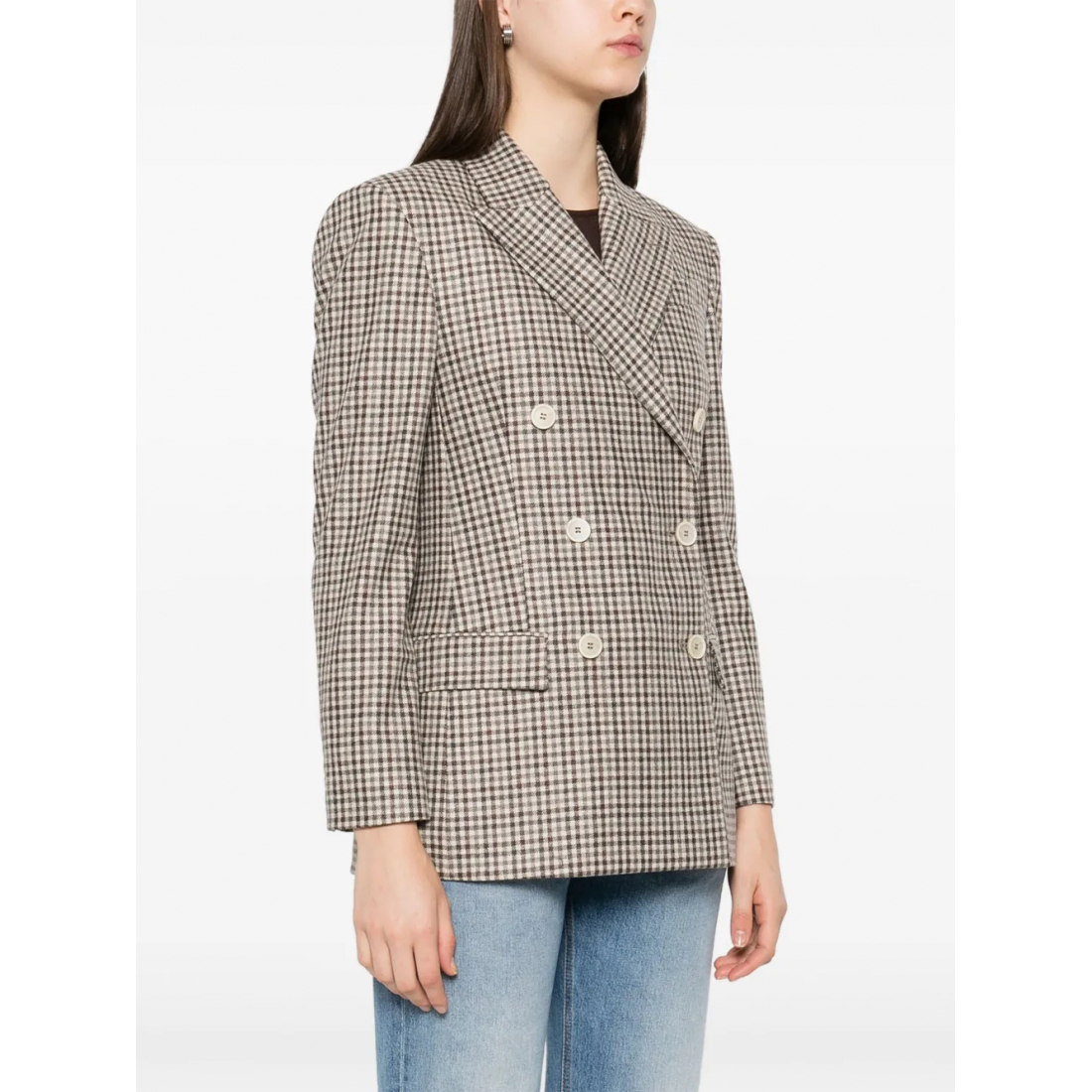 Blazer 'Check-Print' pour Femmes