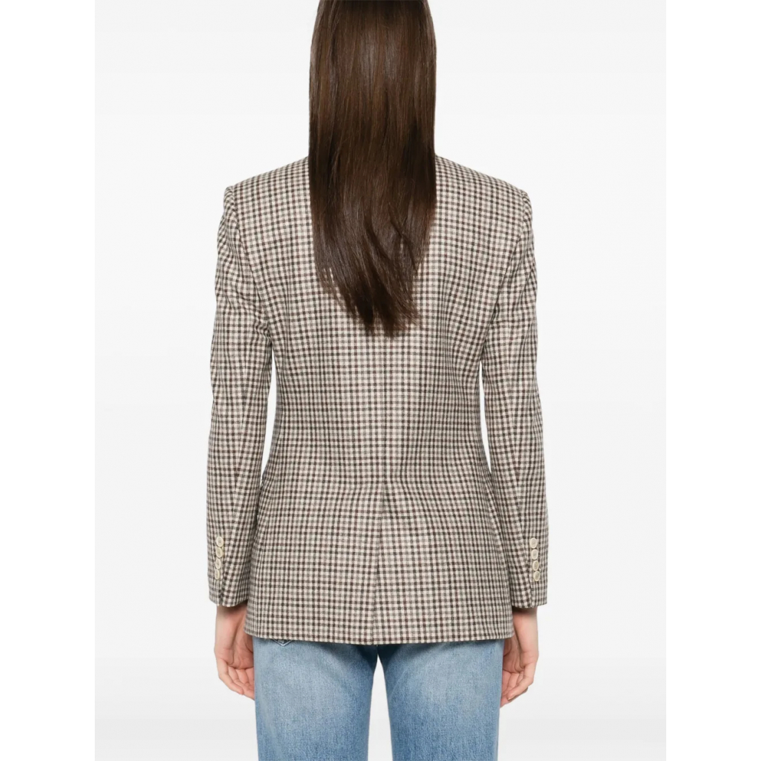 Blazer 'Check-Print' pour Femmes