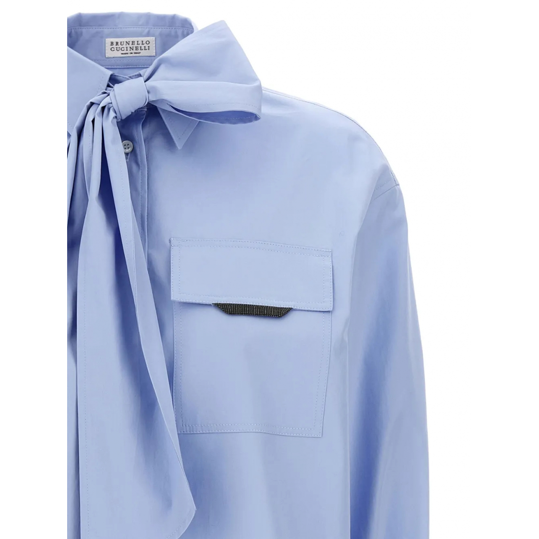 Women's 'Shiny Flap Detail' Shirt