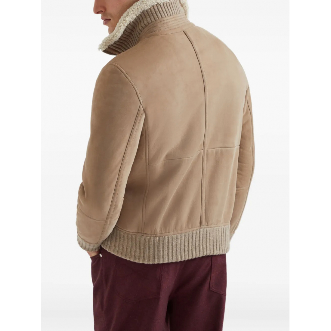 Veste de Survêtement 'Shearling-Collared' pour Hommes