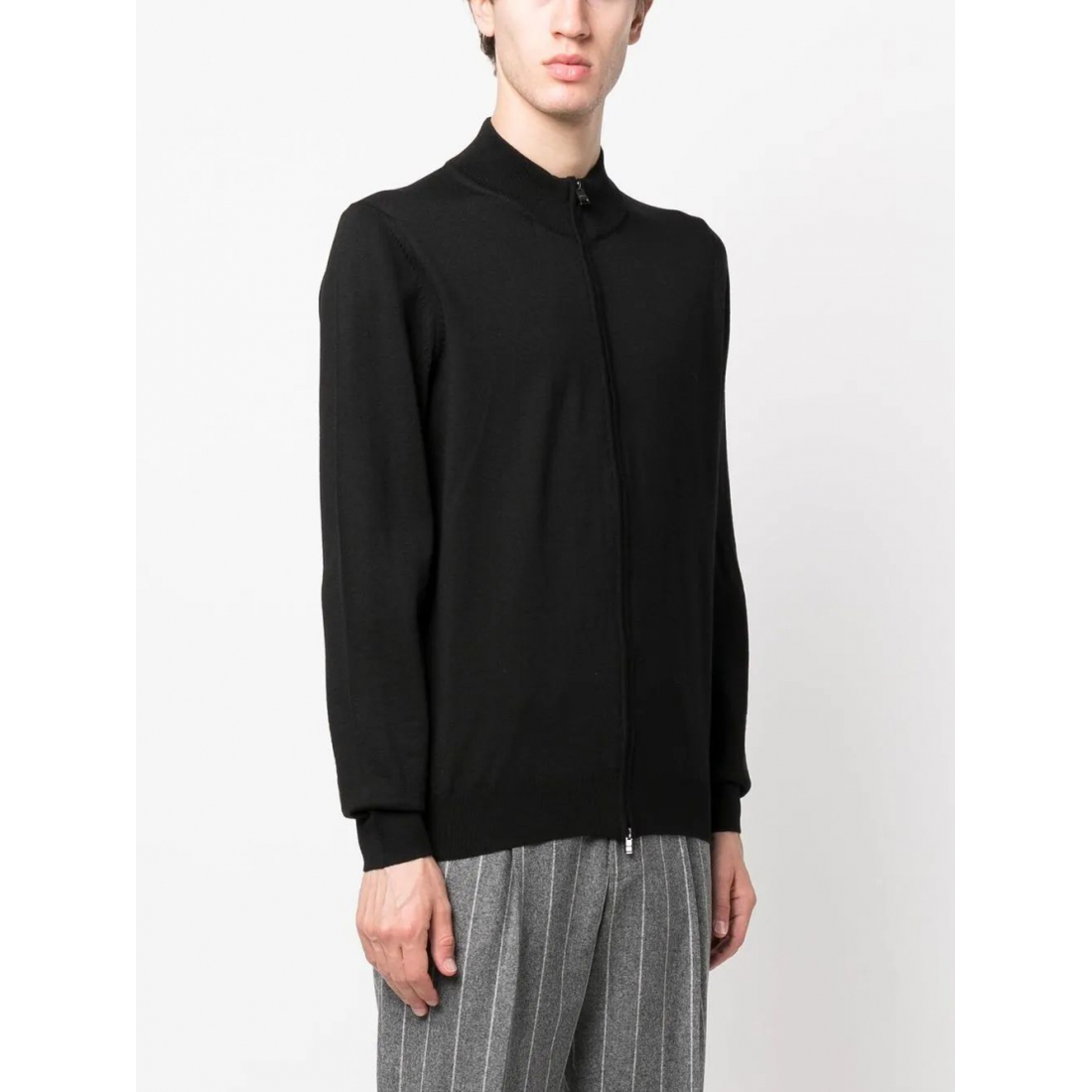 Men's 'Fine-Knit Zip-Up' Cardigan