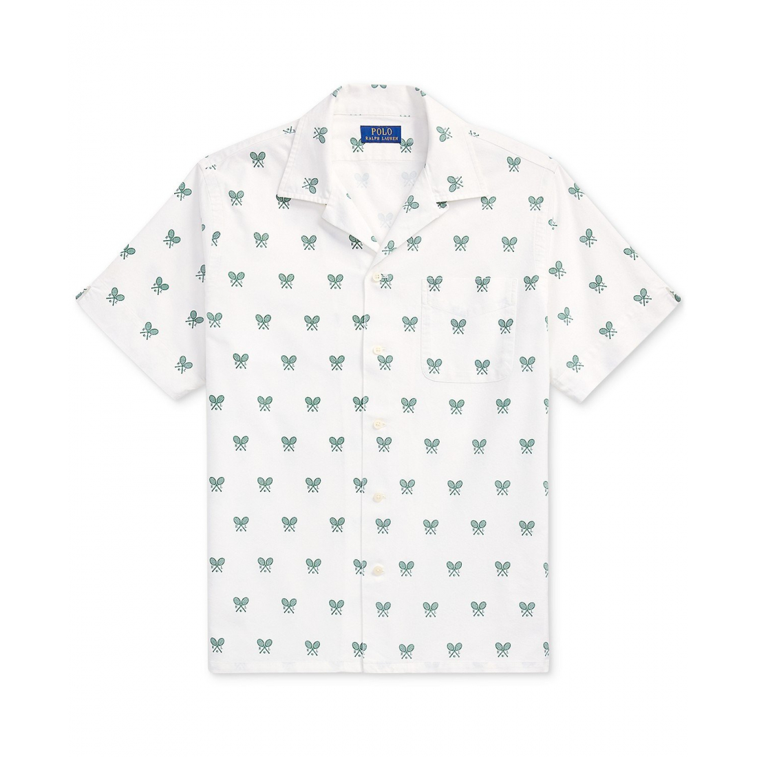 Men's 'Classic-Fit Racquet-Print Oxford' Shirt