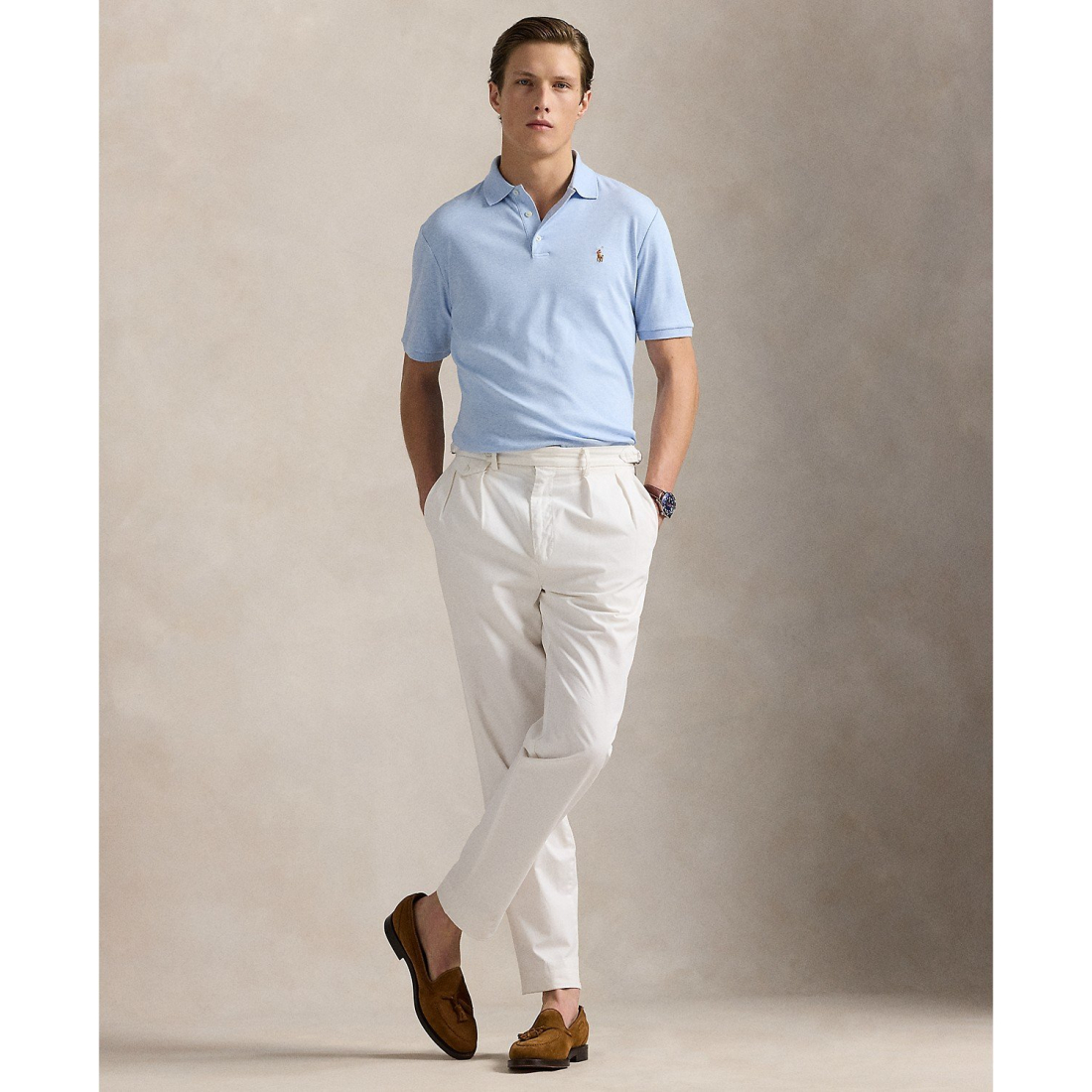 Polo 'Custom Slim Fit Soft Cotton' pour Hommes